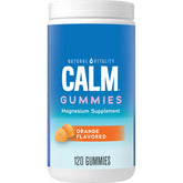 Natural Vitality Calm Magnesium Gummies bottle with orange flavor label